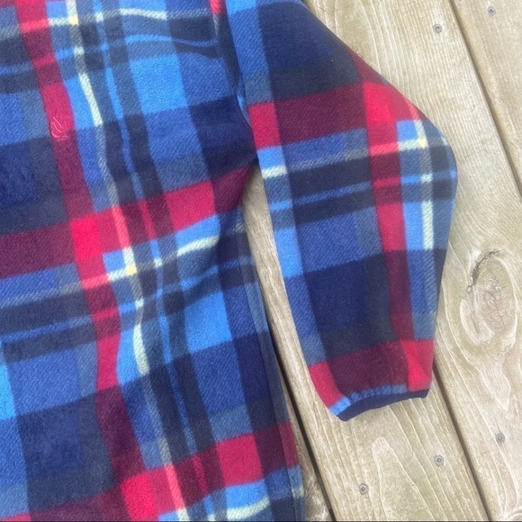 ** Nautica Plaid Fleece Zip up Sweatshirt Jacket L - Picture 2 of 9
